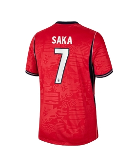 Billige Fotballdrakt England Bukayo Saka #7 Replika Bortedrakt VM 2026 Kortermet Billige Fotballdrakt England Bukayo Saka #7 Replika Bortedrakt VM 2026 Kortermet